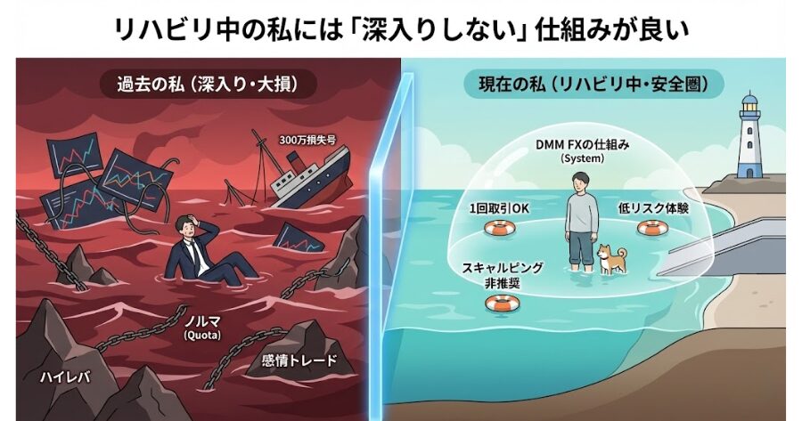 理由3：リハビリ中の私には「深入りしない」仕組みが良い
インフォグラフィック