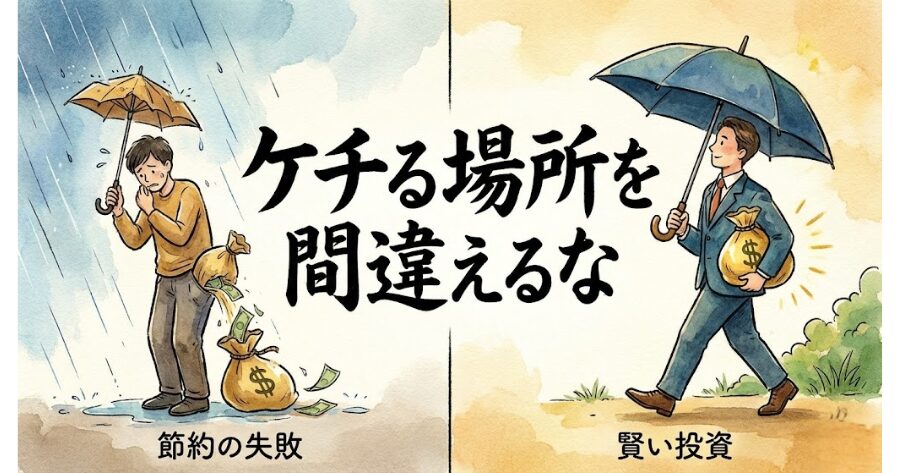 ケチる場所を間違えるな
イラスト