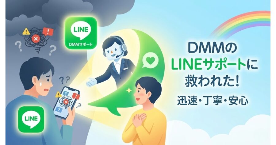 DMM FXのLINEサポート画面のイメージ