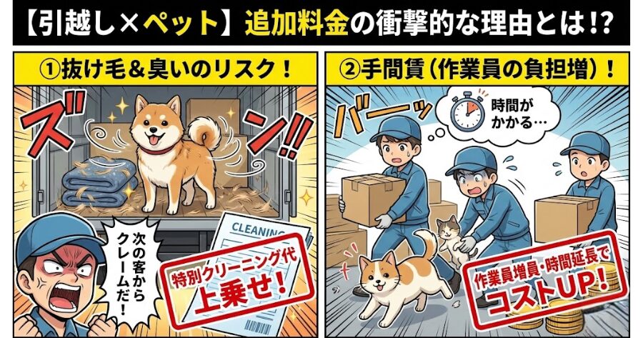 1. なぜ「ペット連れの引越し」は高くなるの？
インフォグラフィック