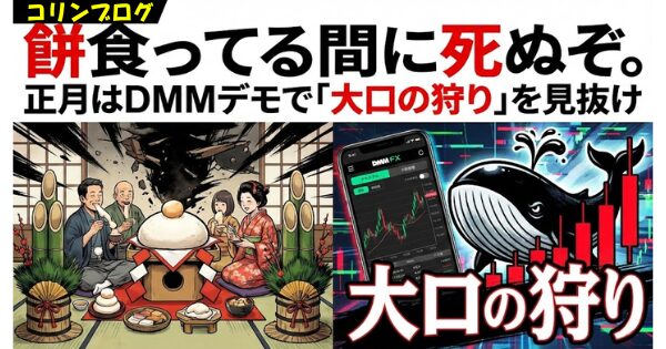 餅食ってる間に死ぬぞ。正月はDMMデモで「大口の狩り」を見抜け