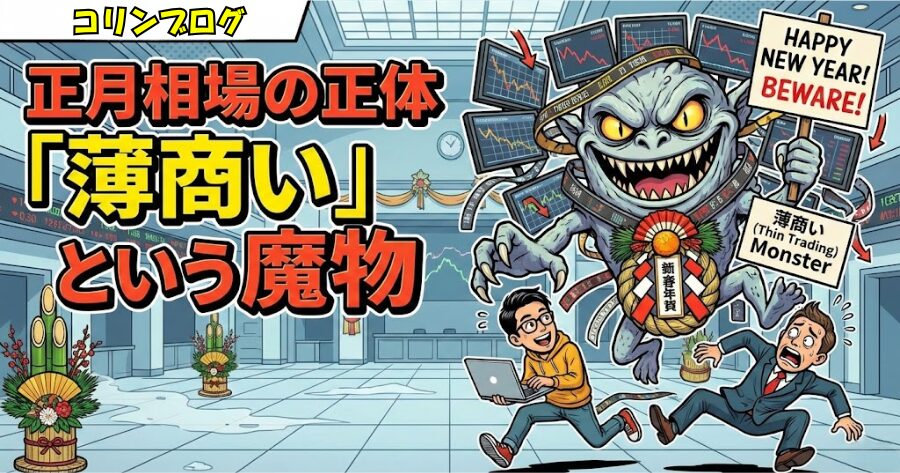 正月相場の正体「薄商い」という魔物
イメージイラスト