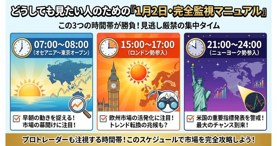 どうしても見たい人のための「1月2日・完全監視マニュアル」
インフォグラフィック