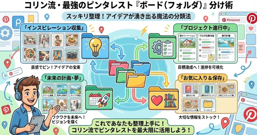 コリン流・最強の「ボード（フォルダ）」分け術
インフォグラフィック