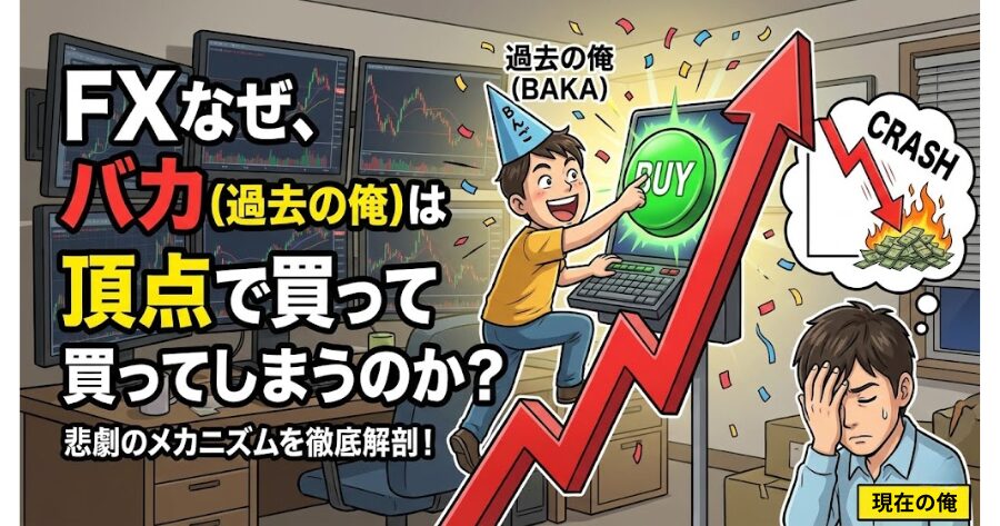 なぜ、バカ(過去の俺)は頂点で買ってしまうのか?
イメージイラスト