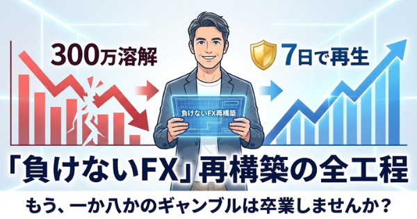 300万溶解から7日で再生。46歳「負けないFX」再構築の全工程 イメージアイキャッチ画像
