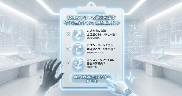 FXエントリーの震えを消す「3つの点灯サイン」最終確認リスト
