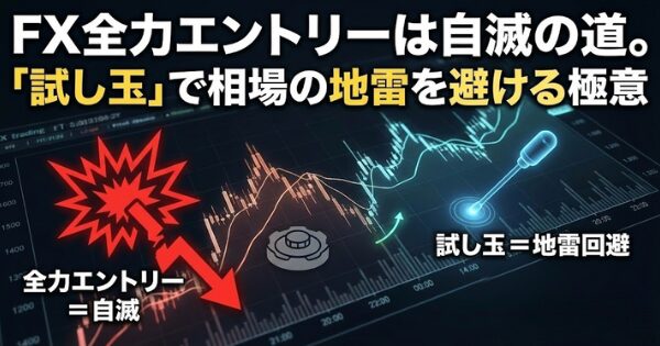 FX全力エントリーは自滅の道。「試し玉」で相場の地雷を避ける極意