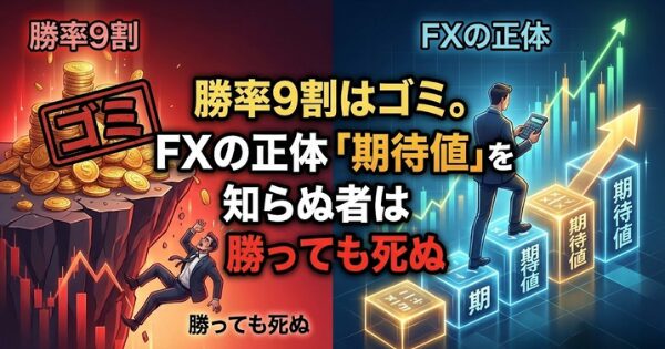 勝率9割はゴミ。FXの正体「期待値」を知らぬ者は勝っても死ぬ