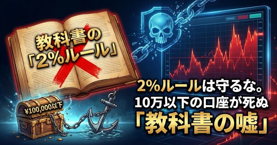 2%ルールは守るな。10万以下の口座が死ぬ「教科書の嘘」