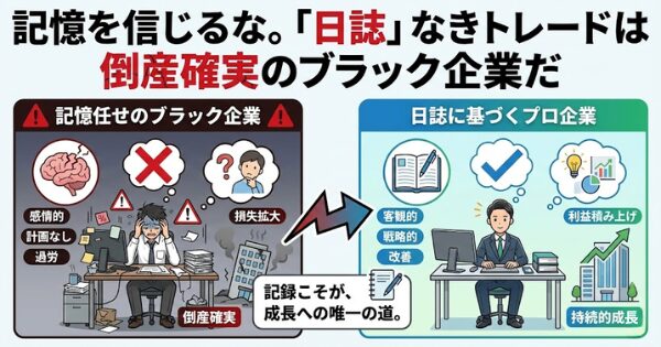 FX トレード日誌 書き方, PDCA, 取引履歴 分析, 負けパターン