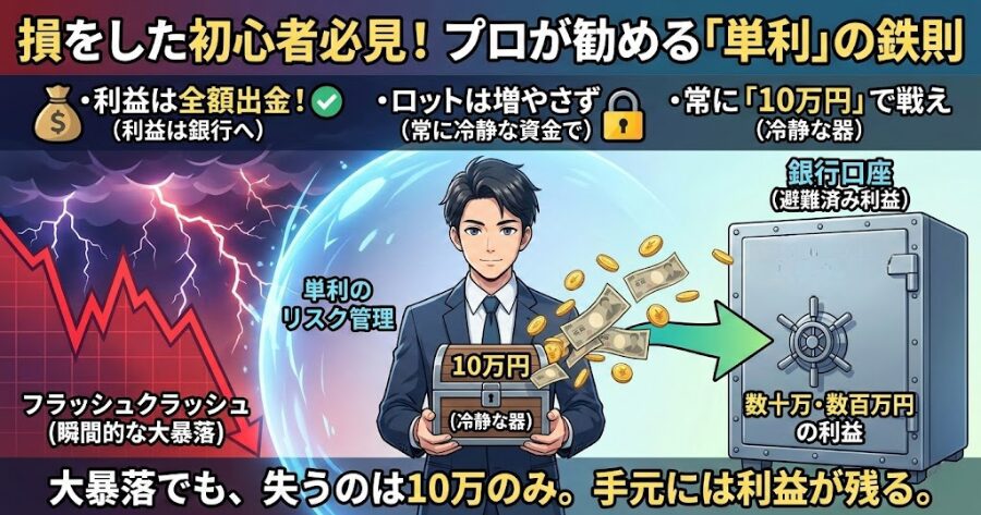 「単利」こそが個人トレーダー最強の防御壁