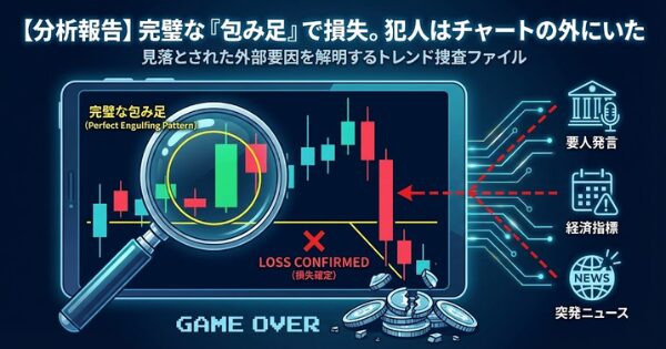 【死亡解剖】完璧な「包み足」で即死。犯人はチャートの外にいた
