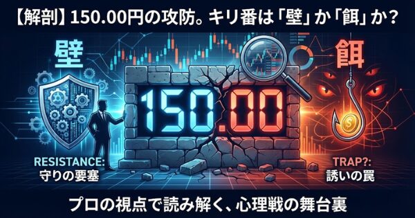 【解剖】150.00円の死闘。キリ番は「壁」か「餌」か？