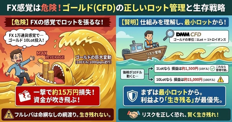 ロットはFXの「10分の1」から始めろ