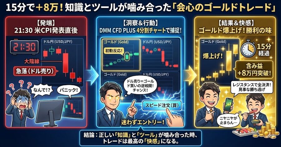 逆相関を見抜いて、魔性の女から爆益を掠め取った日