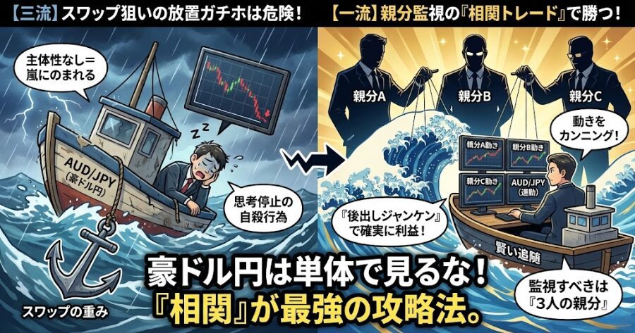 【相関トレードの極意】腰巾着の「親分」を監視しろ