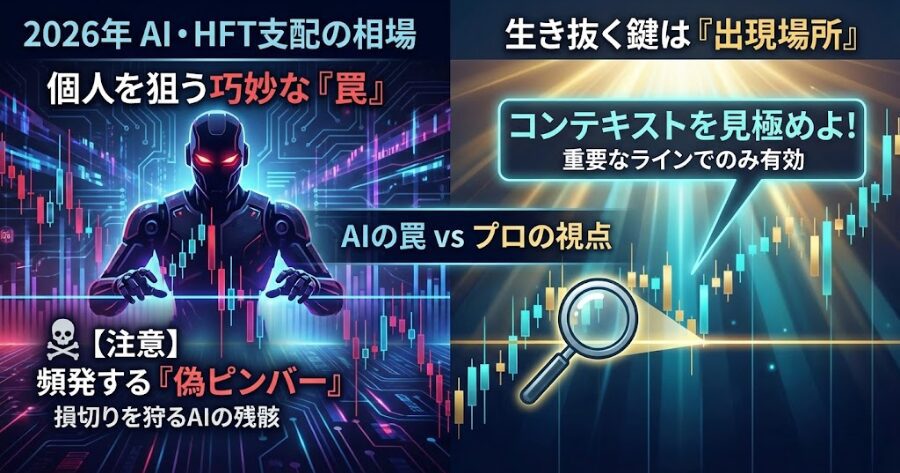 相場の主役は完全に「AI（アルゴリズム取引）」と「HFT（高頻度取引）」になっとる。 「AIが個人の資金を刈り取ったただの残骸」である可能性が高い。 
