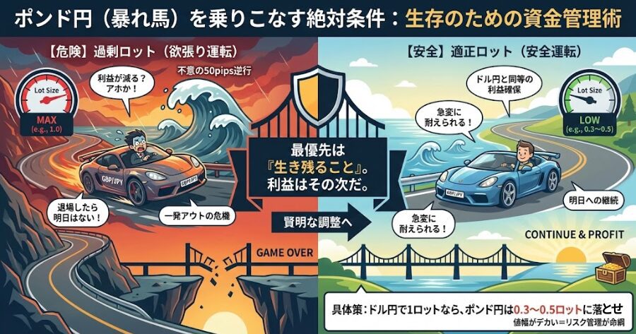 ロットは普段の「半分」に落とせ