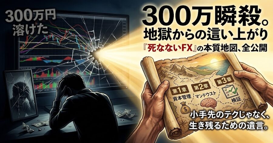 300万溶かした46歳が「死なないFX」に辿り着いた全工程まとめ
