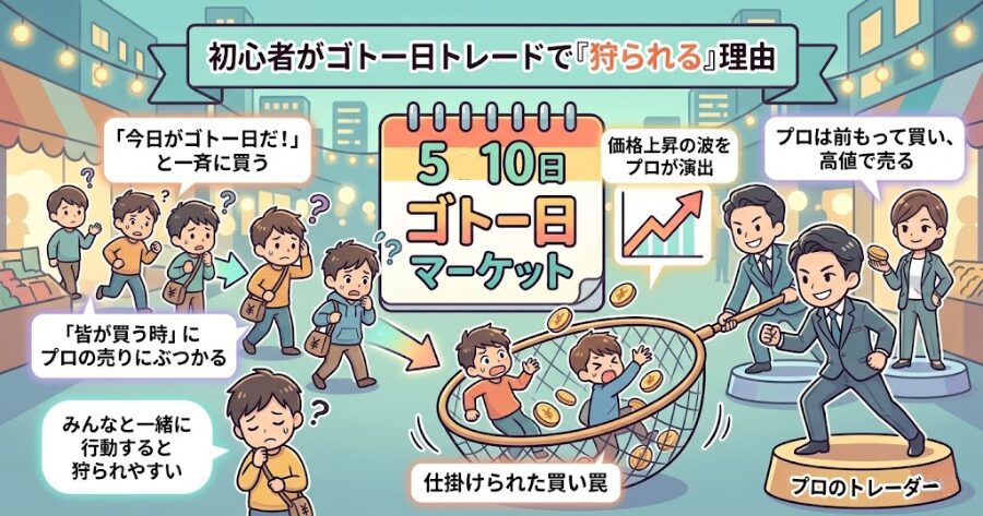 巷の「ゴトー日トレード」で素人が狩られる本当の理由
